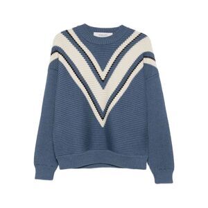 Golden Goose Men Jacquard Wool Sweater With Cream-Colored Pattern
